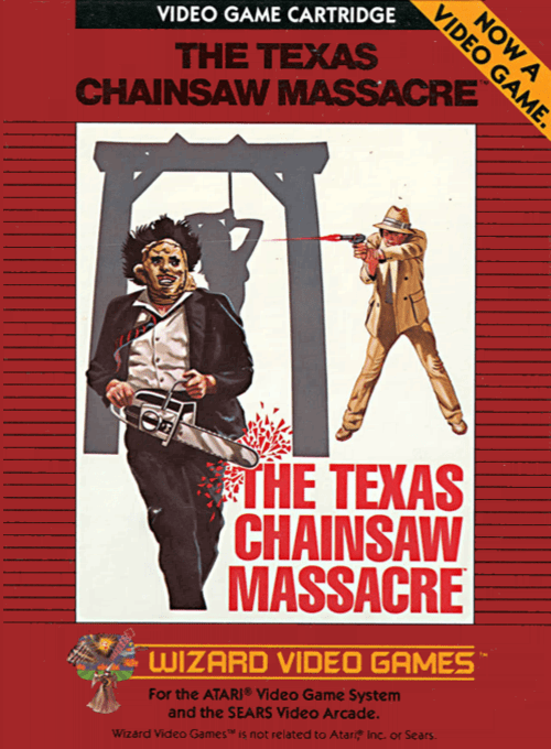 Texas Chainsaw Massacre box art for Atari 2600